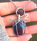 Ruby Kyanite diffuser necklace
