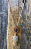 Blue Calcite diffuser necklaces