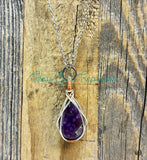 Agate Diffuser necklace - Grape