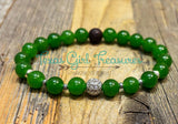 Jade stretch diffuser bracelets -