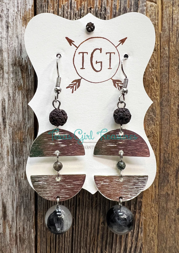 Tourmalinated Quartz Diffuser Earrings
