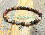 Petrified Wood stretch diffuser bracelets
