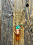 Chrysoprase roller bottle necklaces