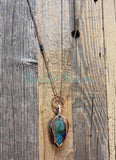 Labradorite Point Diffuser necklaces