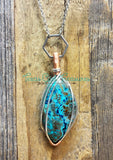 Chrysocolla Diffuser Necklace