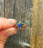 Labradorite Star rings
