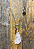 Rose Quartz Diffuser necklaces - Long