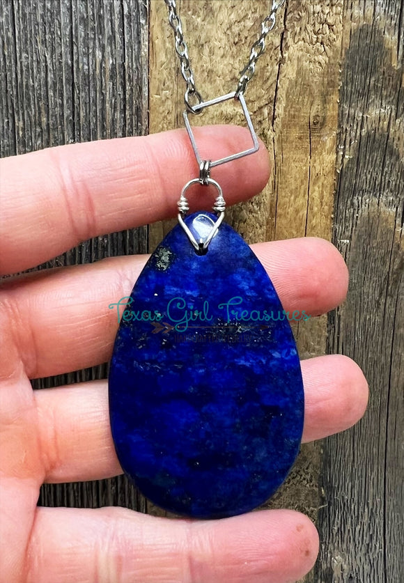 Lapis Diffuser necklaces