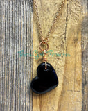 Obsidian diffuser necklaces