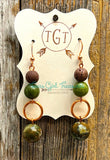 Green Opal Diffuser Earrings