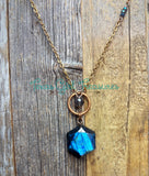 Labradorite Hexagon Diffuser Necklaces