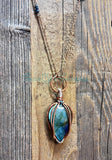 Labradorite Point Diffuser necklaces