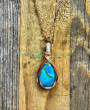 Turquoise diffuser necklaces