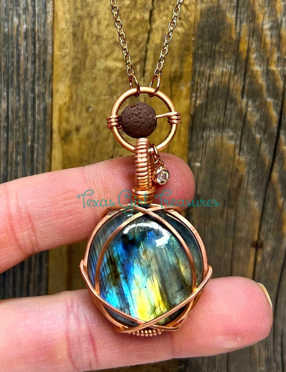 Labradorite Round necklaces