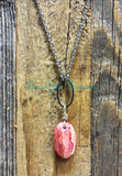 Rhodochrosite diffuser necklaces