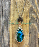 Malachite Diffuser necklace