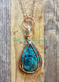Chrysocolla Diffuser Necklace