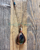 Labradorite Teardrop diffuser necklaces