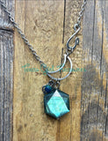 Labradorite Hexagon Diffuser Necklaces