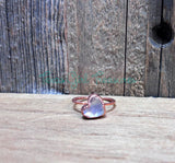 Moonstone Heart rings