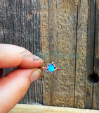 Labradorite Star and Moon rings