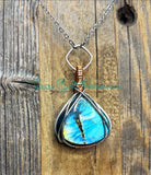 Labradorite Teardrop diffuser necklaces