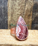 Rhodochrosite ring