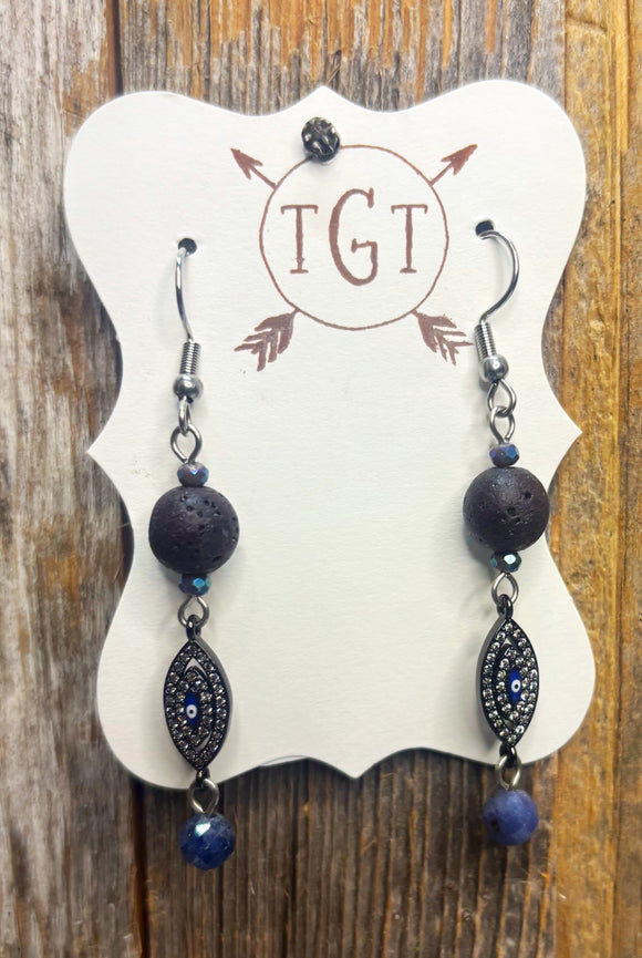 Evil Eye Diffuser Earrings