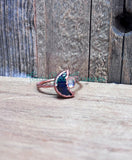Labradorite Star and Moon rings