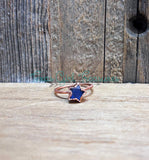 Labradorite Star and Moon rings