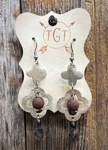 Tourmalinated Quartz Diffuser Earrings