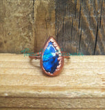 Labradorite Electroformed rings