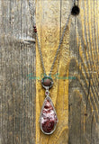 Red Druzy necklace