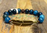 Apatite stretch diffuser bracelet
