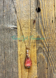 Rhodochrosite diffuser necklaces