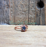 Labradorite Star and Moon rings