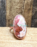 Rhodochrosite ring