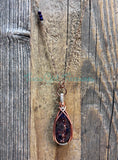 Iolite Sunstone Diffuser necklace