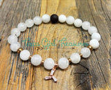 Moonstone stretch diffuser bracelets