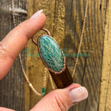 Amazonite roller bottle necklaces