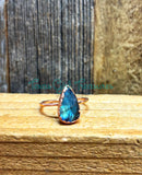 Labradorite Electroformed rings