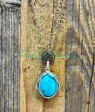 Turquoise diffuser necklaces