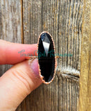 Obsidian ring