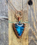 Labradorite Point Diffuser necklaces