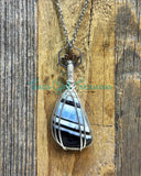 Owyhee Blue Opal diffuser necklace