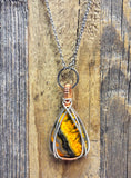 Jasper diffuser necklace - Bumblebee