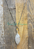 Rainbow Moonstone diffuser necklace