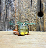 Labradorite Electroformed rings