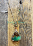 Chrysoprase Diffuser necklaces