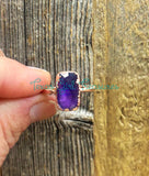 Amethyst Electroformed ring